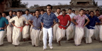 Superstar Rajinikanth Dancing GIF by Tʜᴀʟᴀɪᴠᴀʀ Fᴀɴʙᴏʏ