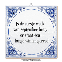 Winter Humor Sticker by Tegelspreuken.nl