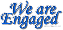 engaged Sticker