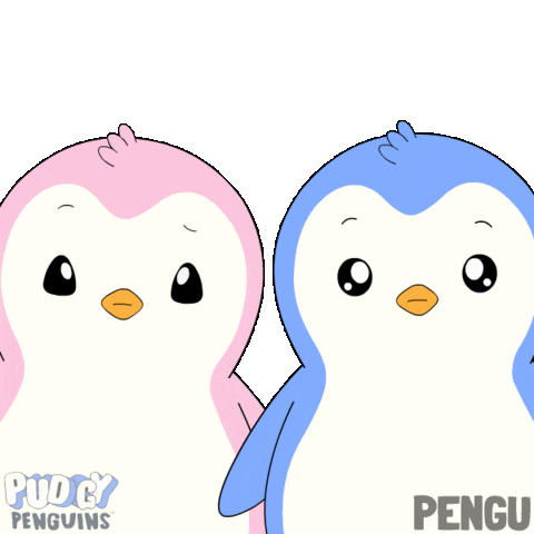 Confused Wait What Sticker by Pudgy Penguins