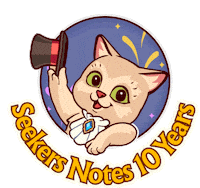 10 Years Cat Sticker by MYTONA