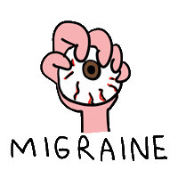 Migraine Pain Sticker