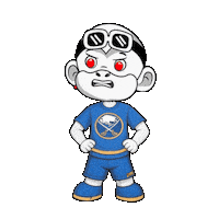 Blue And Gold Rage Sticker by Zhot