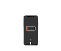 ChargedUp phone charge battery power up Sticker