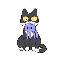 Cat Sticker by @gallegoseba