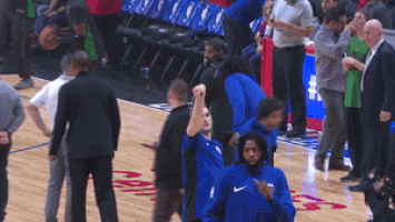 kyrie irving handshake GIF by NBA