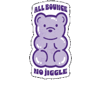 Jump Bear Sticker by StripSg