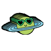 pobykylorey universe galaxy saturn happy planet Sticker