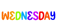 Wednesday Morning Rainbow Sticker