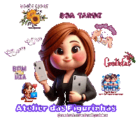 Menina Sticker by Atelier das Arteiras