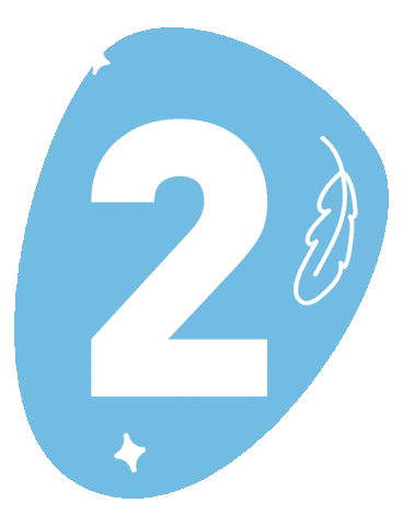 Number Flying Sticker