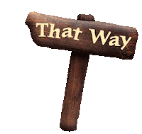 That Way Sticker by BeWILDerwood