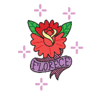 Flower Tattoo Sticker