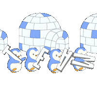 Huddle Up Lets Go Sticker by Pudgy Penguins