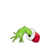The Grinch Christmas Sticker by BwBlacksmith