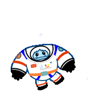 Outer Space Astronaut Sticker by Abominable Toys