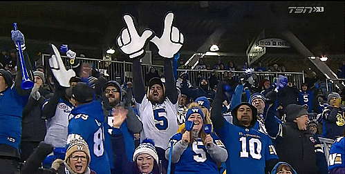 archley giphyupload football fans hands GIF