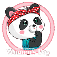 March 8 Woman Sticker by PandaPals