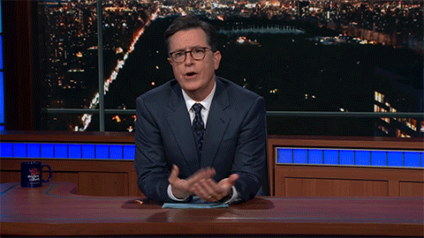 stephen colbert pudding GIF by The Late Show With Stephen Colbert
