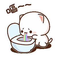 Sick Cat Sticker