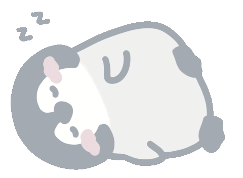 Tired Night Sticker