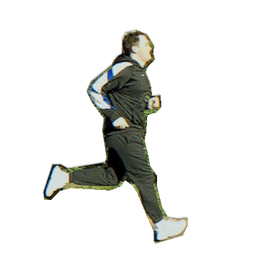 respons run running dash sprint Sticker