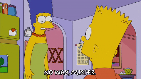No Way Episode 21 GIF by The Simpsons