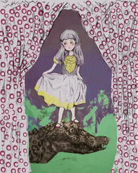 AlphaOziris art animation girl loop GIF