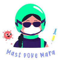 Corona Safety Sticker by DUNZO