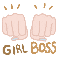 anaterecanales girl power girly fierce girl boss Sticker