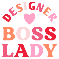 Designer Boss Lady Sticker by Anna Dower