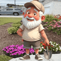 Spring Planting Flowers GIF