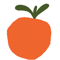 Tropical Fruit Pink Sticker by Zoe Wodarz