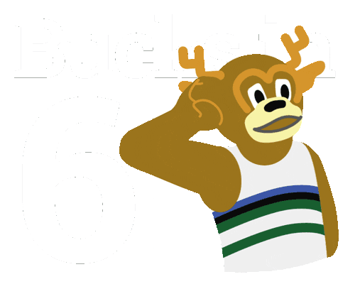 milwaukee bucks mascot Sticker by onmilwaukee