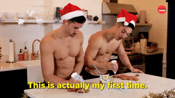 Male Models Decorate Their Ideal (Gingerbread) Men