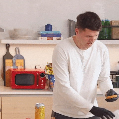 Chefnickdigiovanni giphyupload chicken nugget snackattack GIF