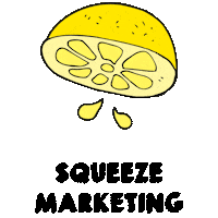 squeezemarketing summer marketing yellow drop Sticker
