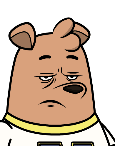 Sad Thinking Sticker by Meme World of Max Bear