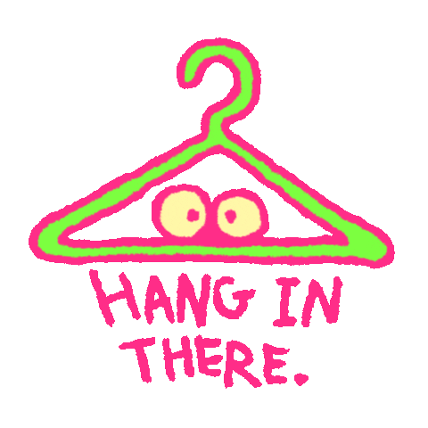 Hang In There No Sticker by Tony Papesh