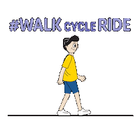 Walking Walk Sticker by MOT Singapore