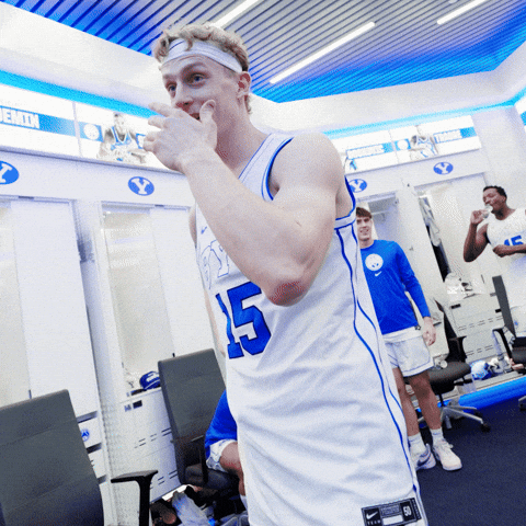 Tearing Up Byu Basketball GIF by BYU Cougars