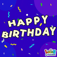 Happy Birthday Confetti GIF by Lucas and Friends by RV AppStudios