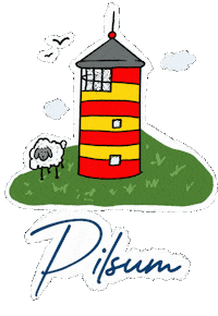 diemitdemleuchtturm urlaub otto nordsee ostfriesland Sticker