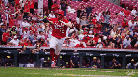 Celebration Baseball GIF by Cincinnati Reds