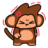 Angry Monkey Sticker