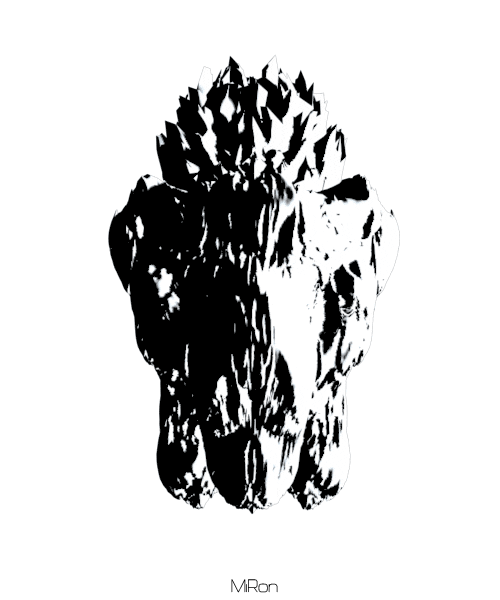 Black And White Art Sticker by Miron