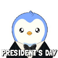 Presidents Day Trump Sticker by Pudgy Penguins