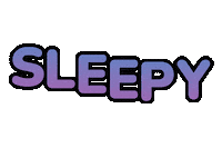 Tired Good Night Sticker