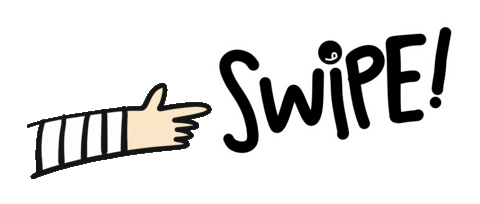 swipe Sticker by Bocao