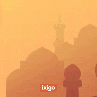 ixigodesign travel festival india moon GIF